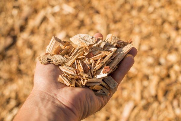 Wood Chips Spreading in Buford