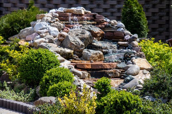 River Rock Landscaping in Buford